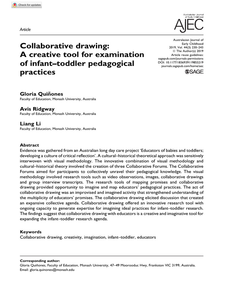 Collaborative Drawing in Infant-Toddler Education | PDF | Imagination ...