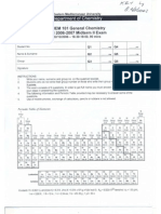 Chem101 Fall 2006-2007 Midterm 2-Key