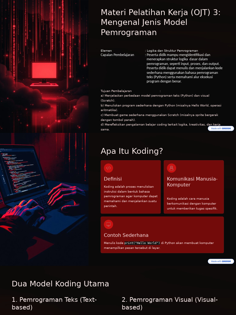 Pemrograman Scratch dan Python | PDF