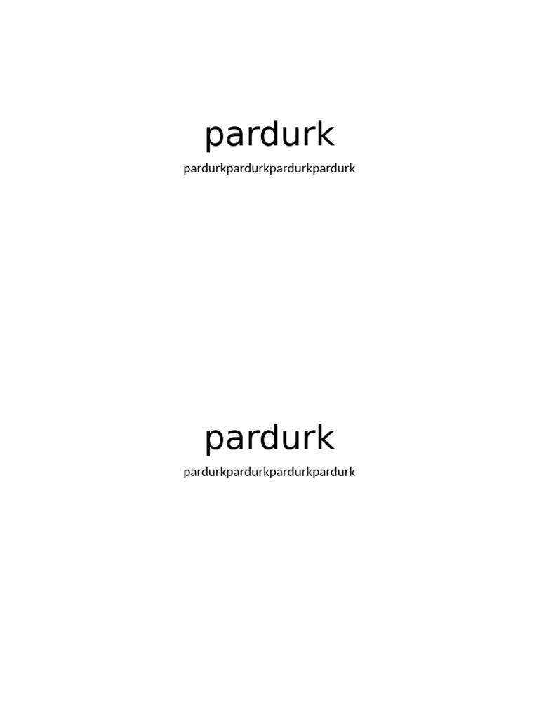 Pard Urk | PDF
