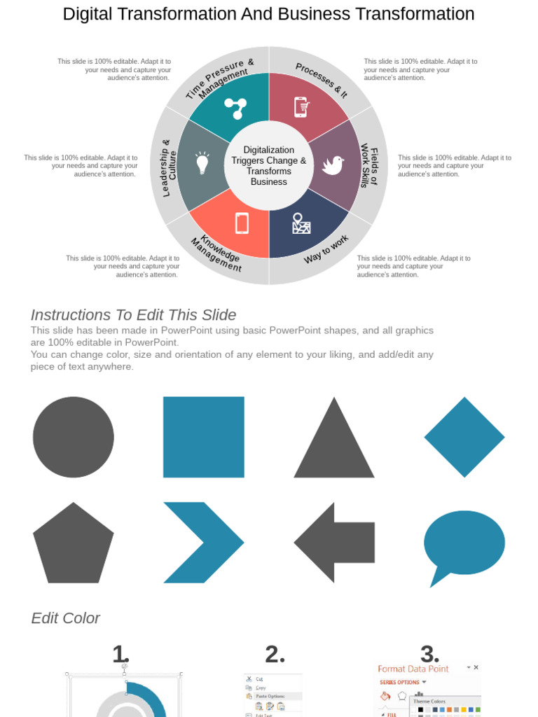 Digital Transformation PowerPoint Guide | PDF | Microsoft Power Point ...