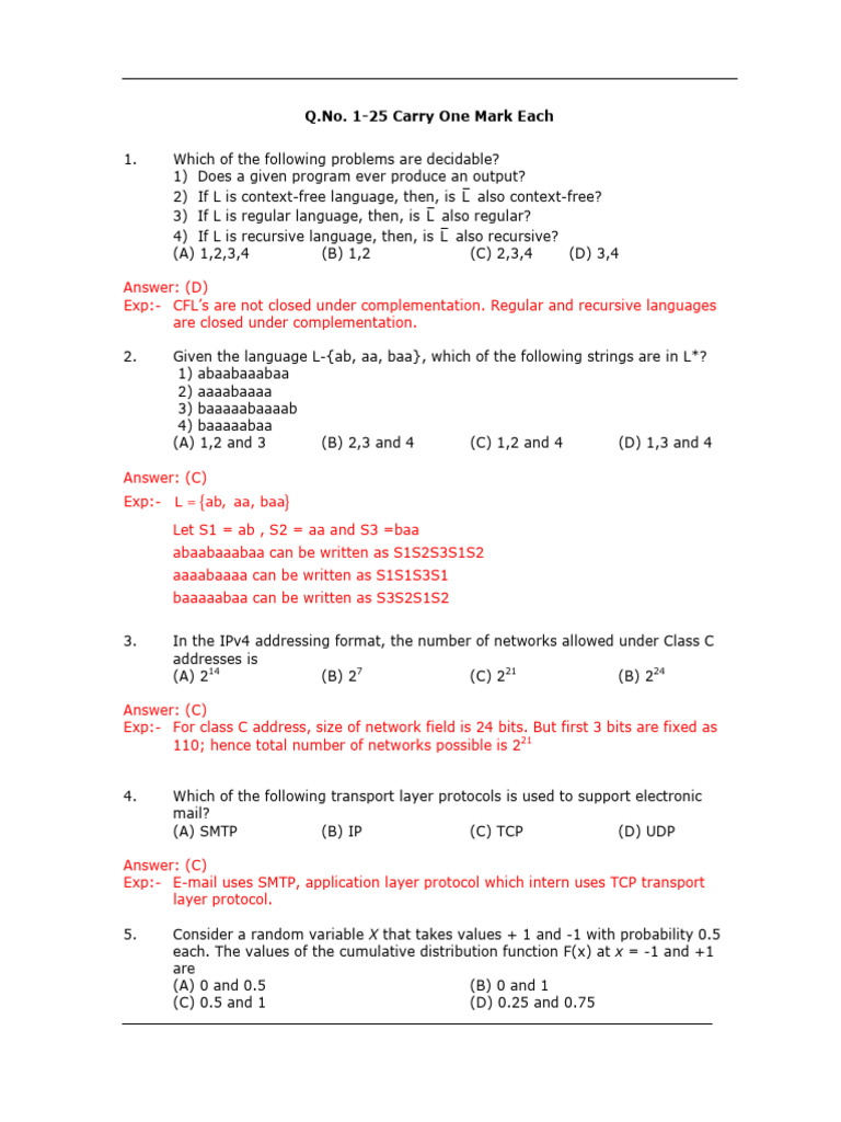 Gate 2012 | PDF
