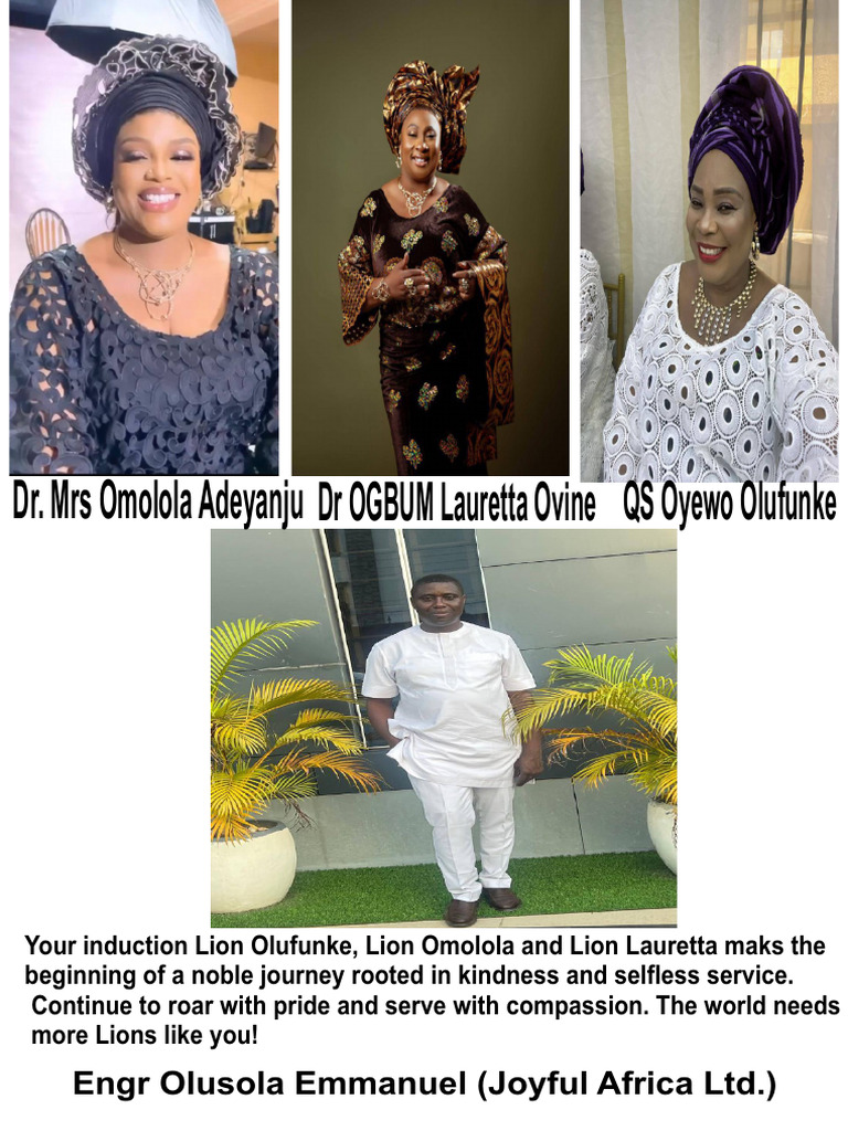 Induction of Lions in Service | PDF