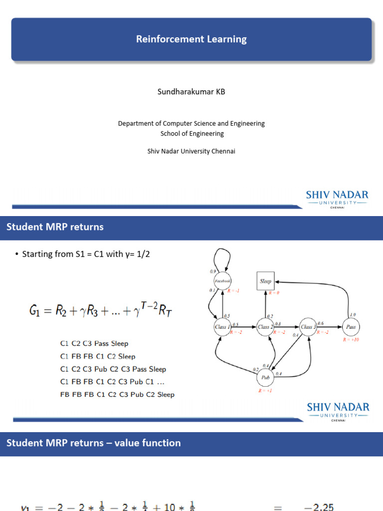 Reinforcement Learning Basics and Bellman Equation | PDF