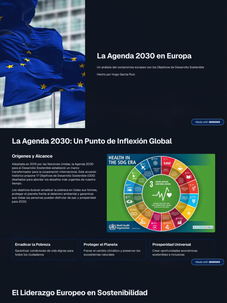 Compromiso Europeo con la Agenda 2030 | PDF | Sustentabilidad ...