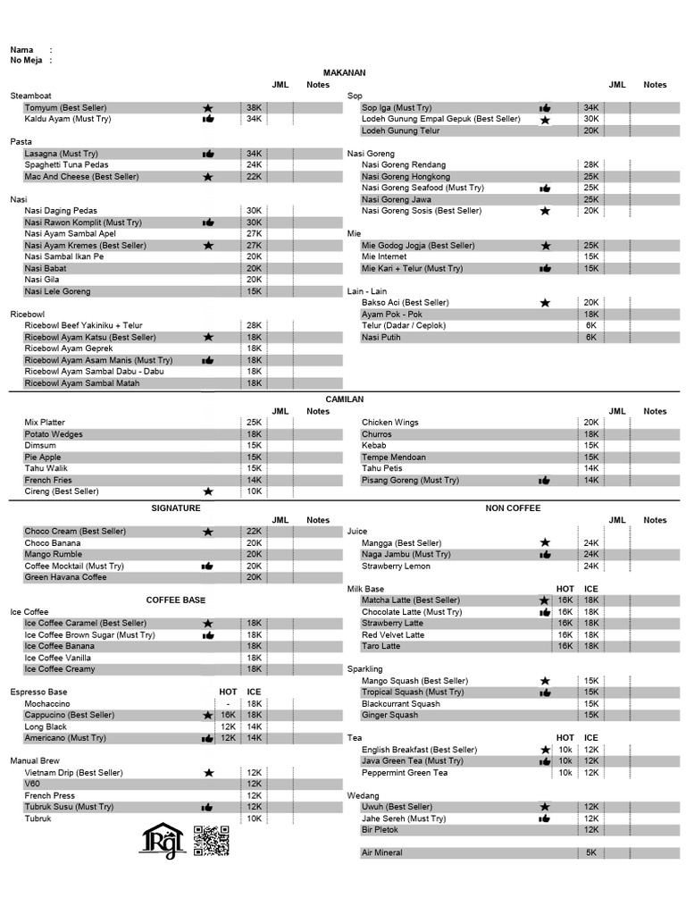 66bcc75e Cd83 4886 A061 72e355e310eb Menu Reguler Rumagunung | PDF ...