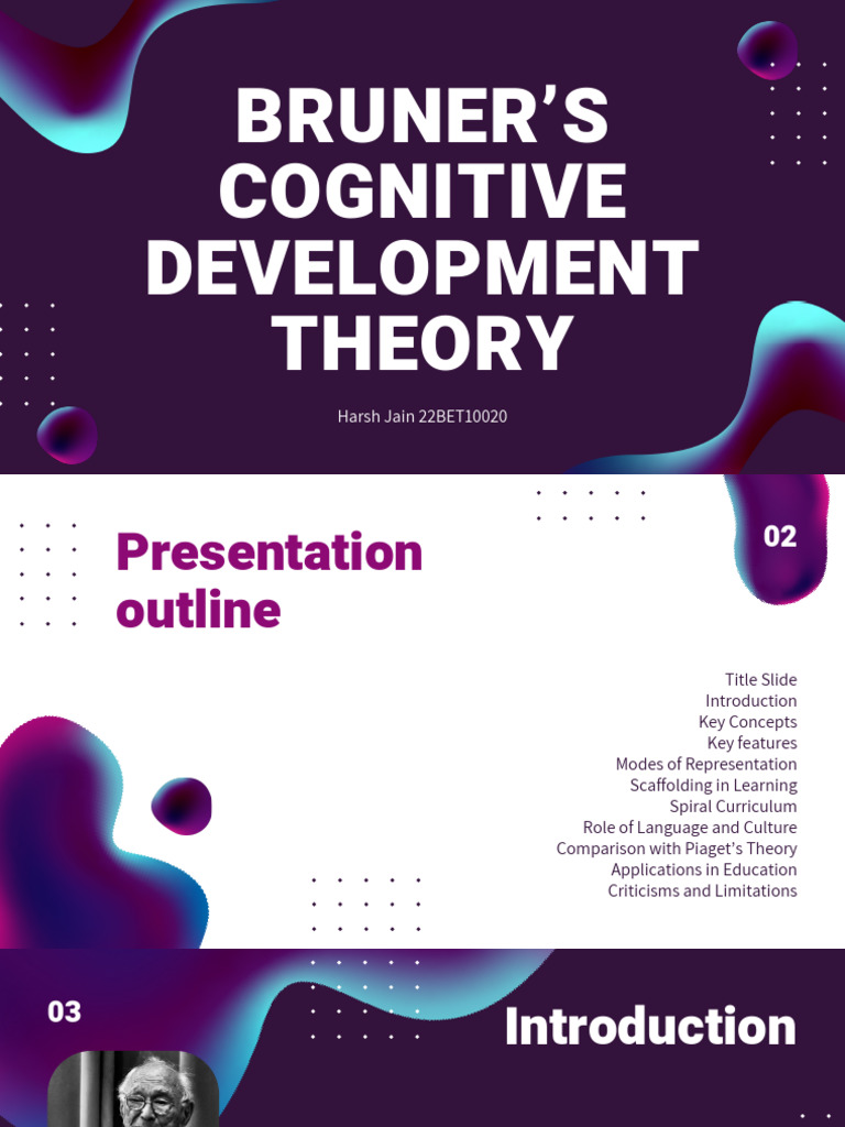 Bruner's Cognitive Development Theory | PDF | Learning | Cognitive ...