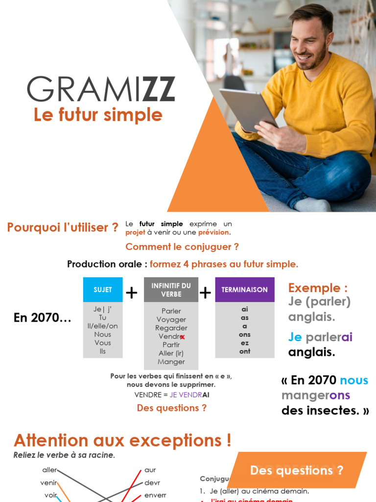 Guide du futur simple en français | PDF | Verbe | Linguistique
