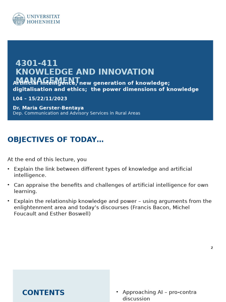AI and Knowledge Management Insights | PDF | Artificial Intelligence ...