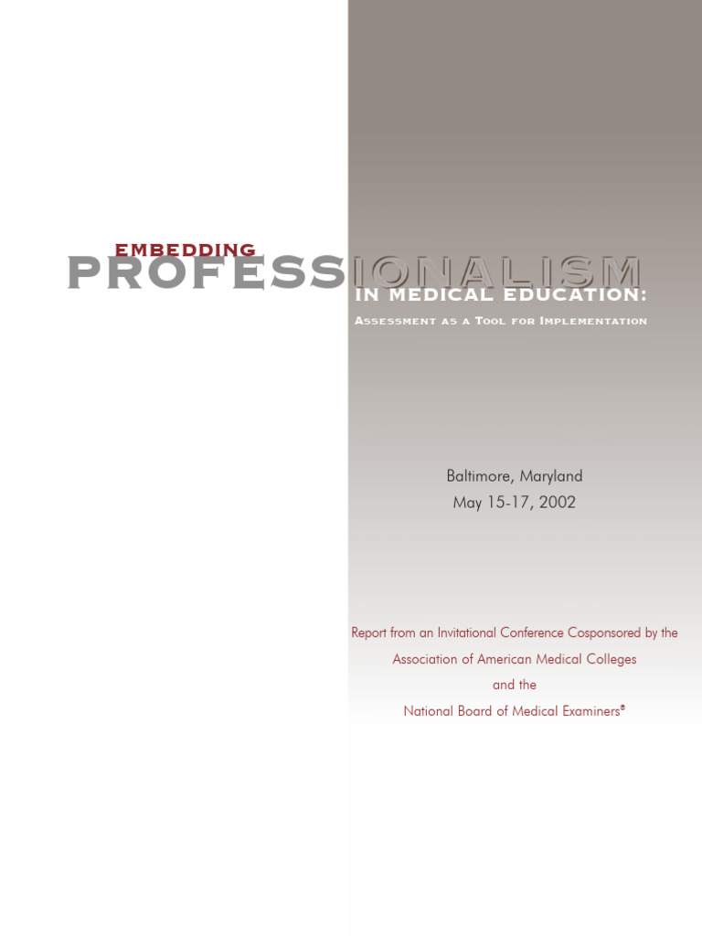 Medical Professionalism Assessment Report | PDF | Leadership | Simulation