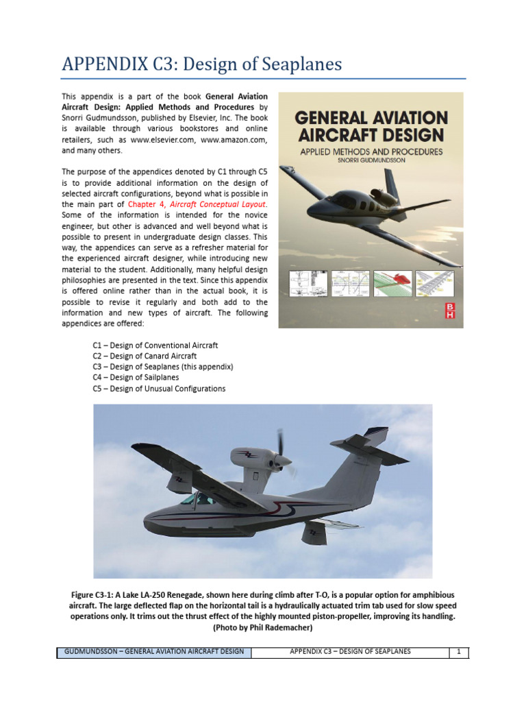 2.app c3 Design of Seaplanes | PDF | Buoyancy | Seaplane