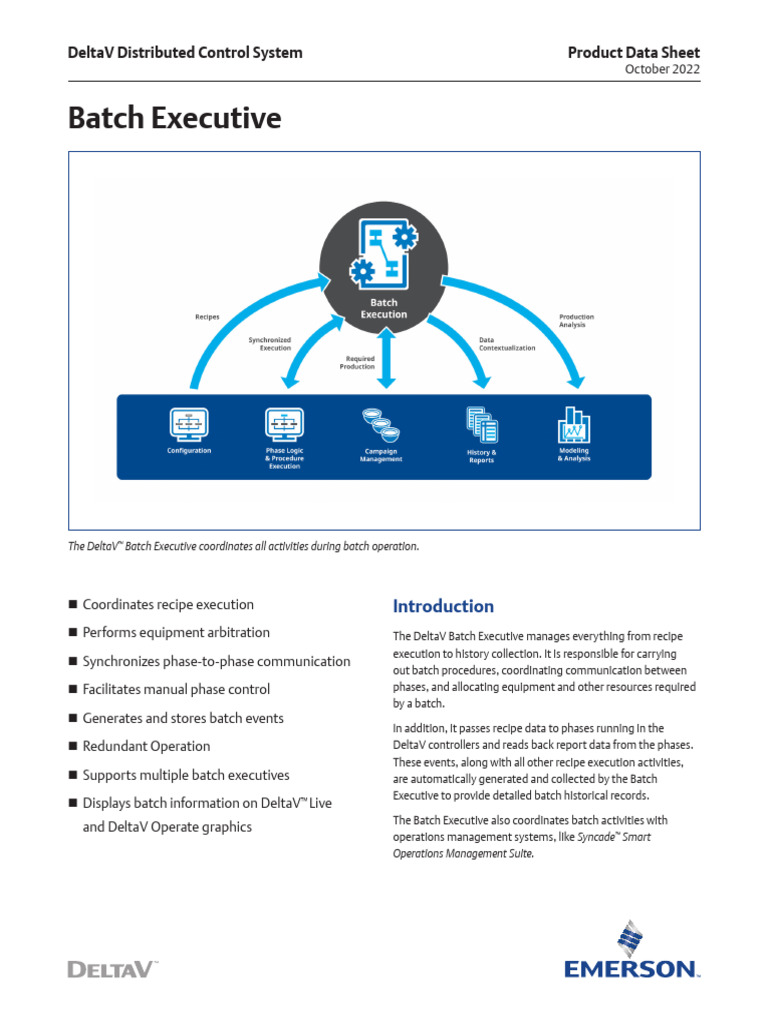 DeltaV Batch Executive Overview | PDF | System | Software Engineering
