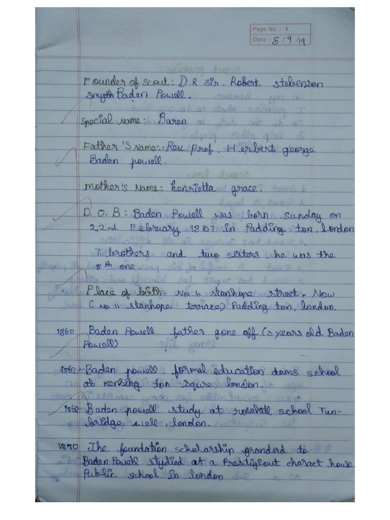 Scout Notes | PDF