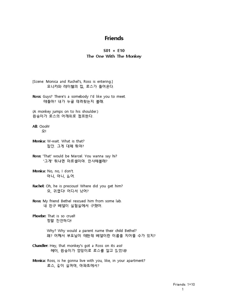 Friends 1.10 | PDF