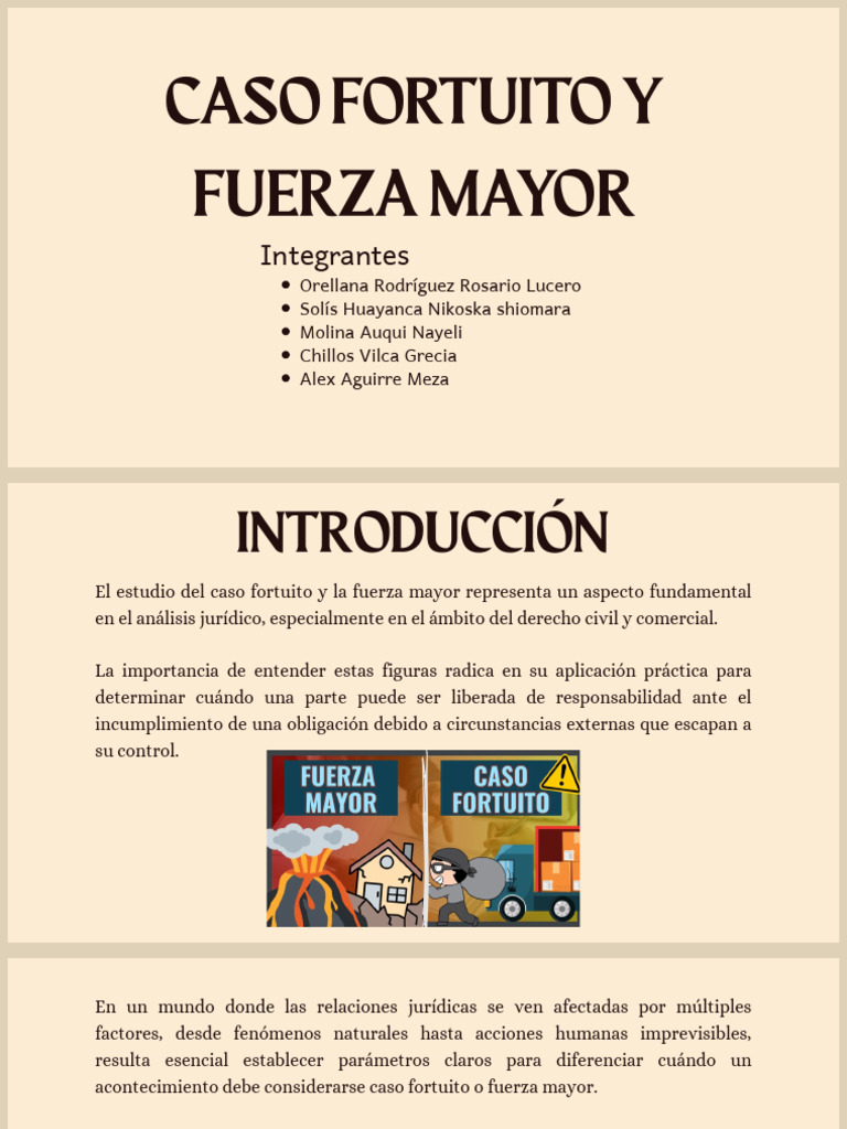 Caso Fortuito y Fuerza Mayor en Perú | PDF | Ley común | Justicia