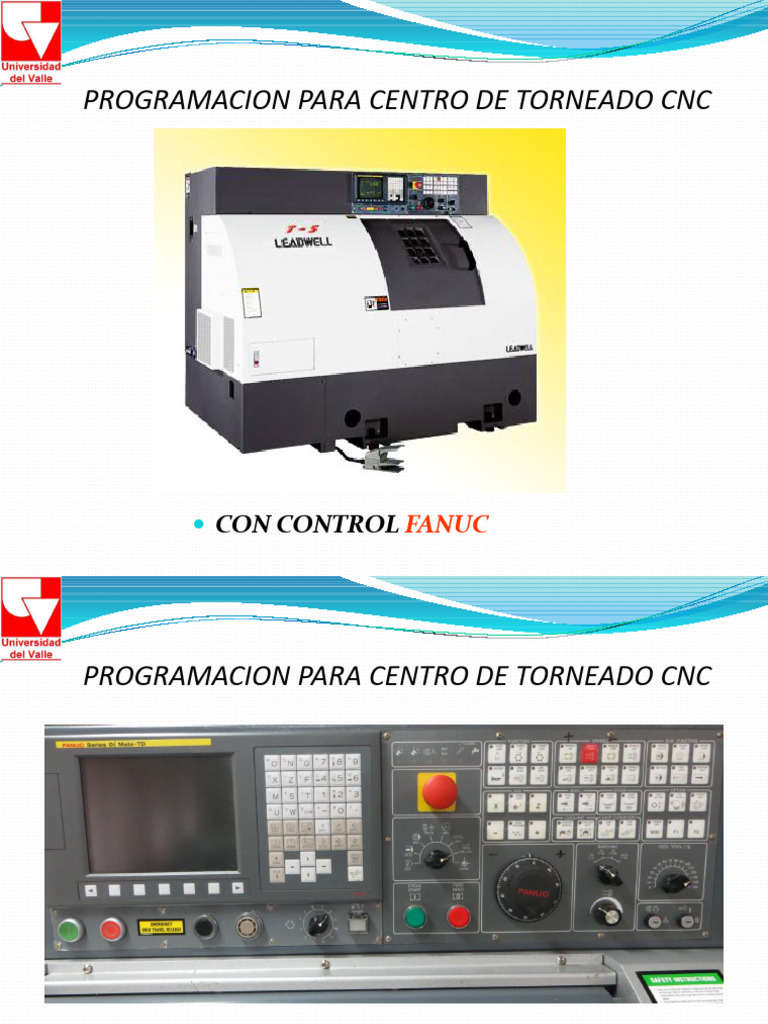 Programación CNC FANUC: Guía Completa | PDF | Perforar | Herramientas