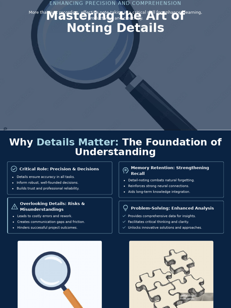 Create A PDF About Noting Details | PDF | Memory | Recall (Memory)