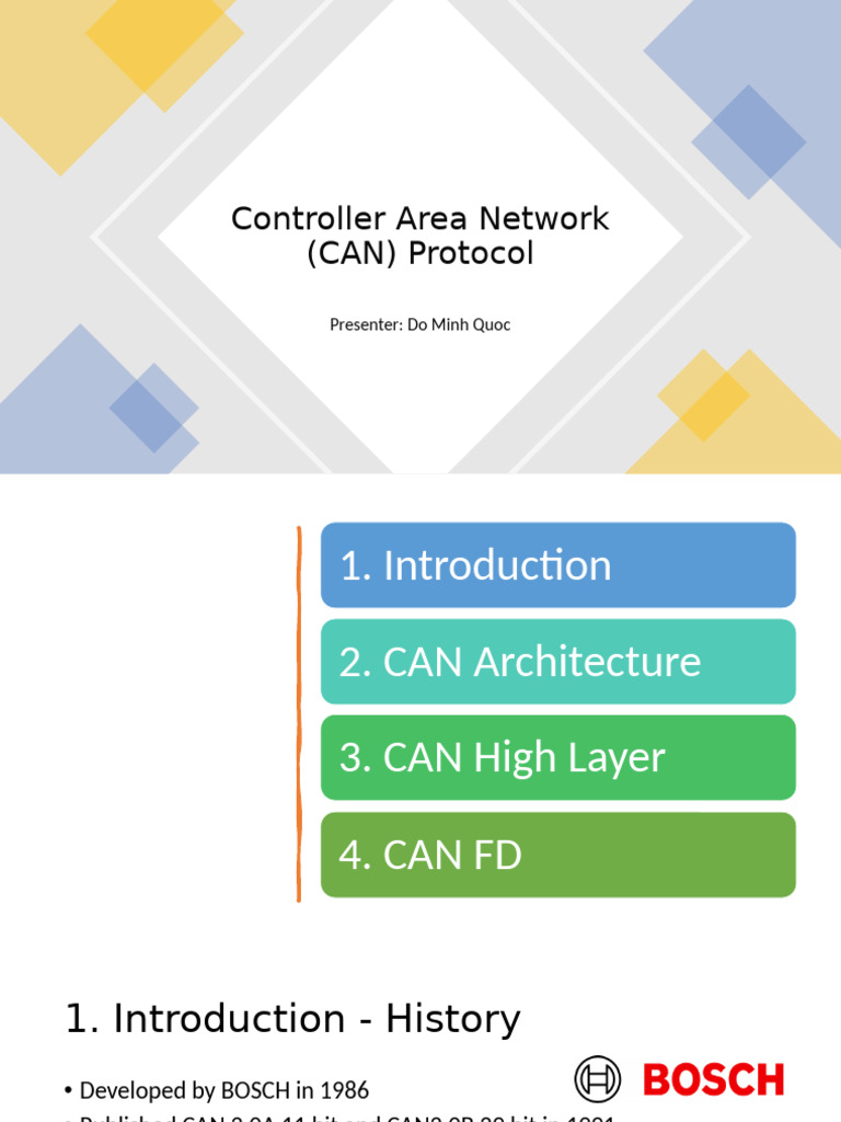 Overview of Controller Area Network Protocol | PDF | Telecommunications ...