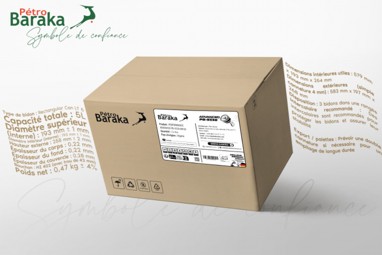 Simulation Carton 5L Métal Avec Le Drapeau | PDF