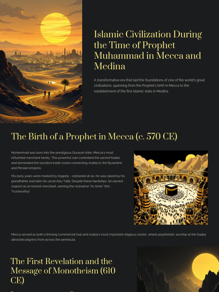 Islamic Civilization: Muhammad's Era | PDF | Muhammad | Mecca