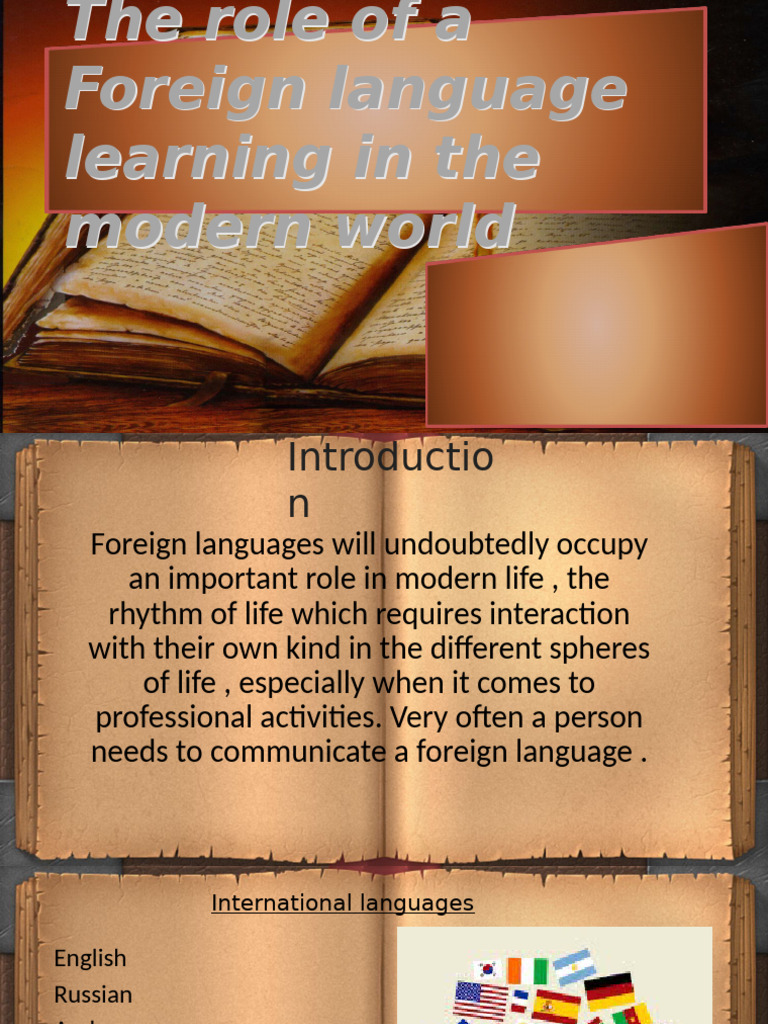 Importance of Foreign Language Learning | PDF