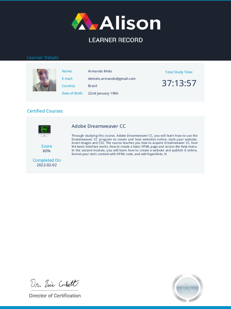 Alinson Learning Records | PDF