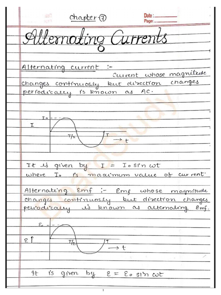 CHPT 7 Alternating Current | PDF