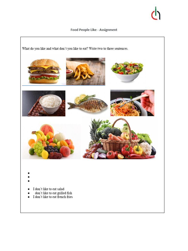 Food Preferences Assignment Guide | PDF