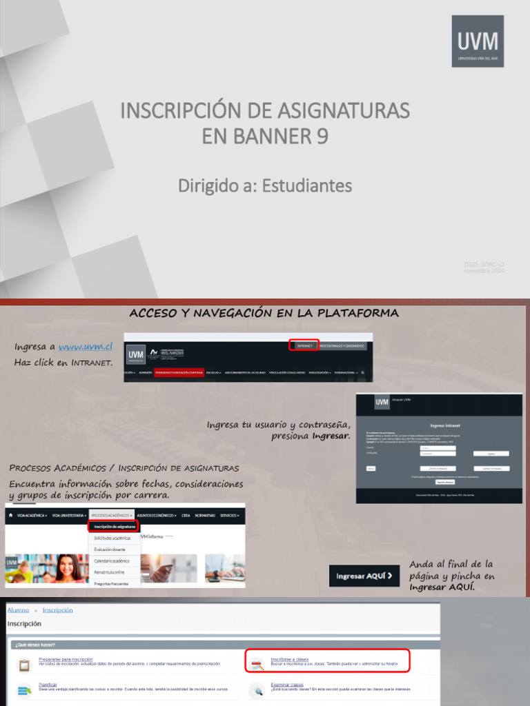 Inscripcion Asignaturas Banner9 | PDF | Informática | ciberespacio