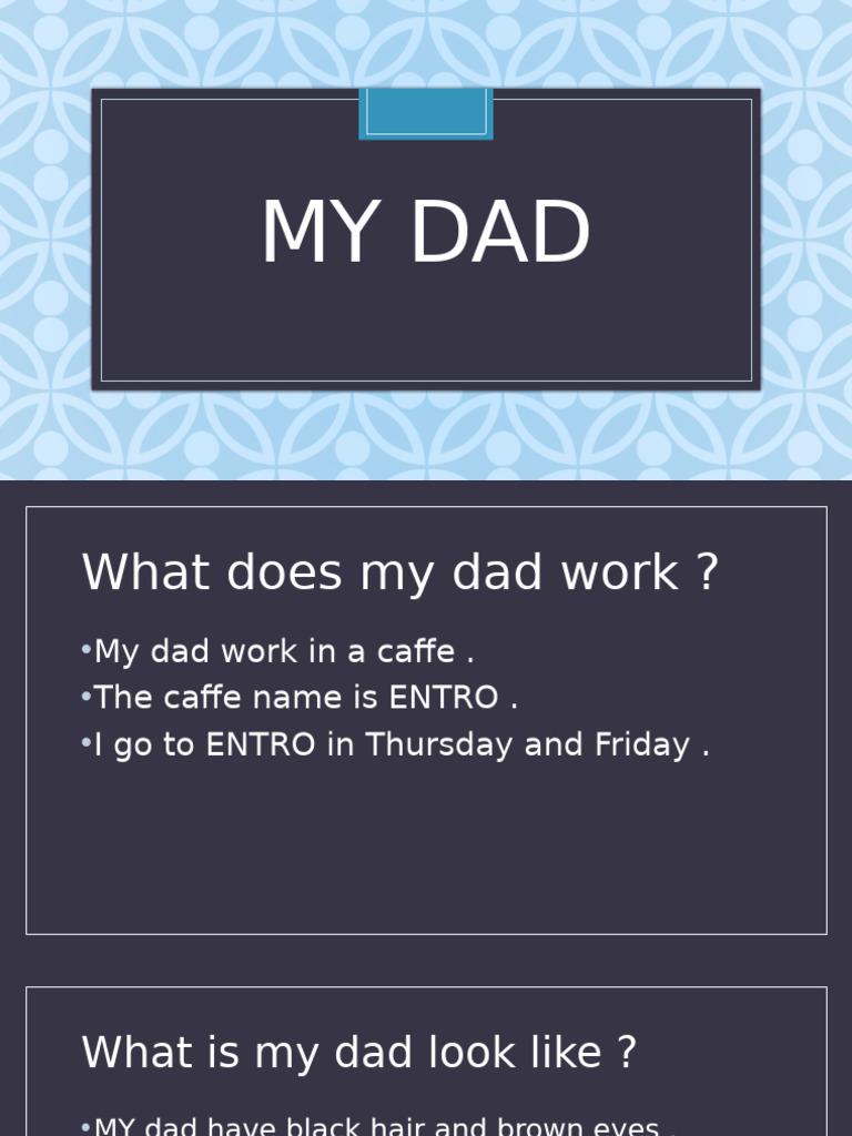My Dad | PDF
