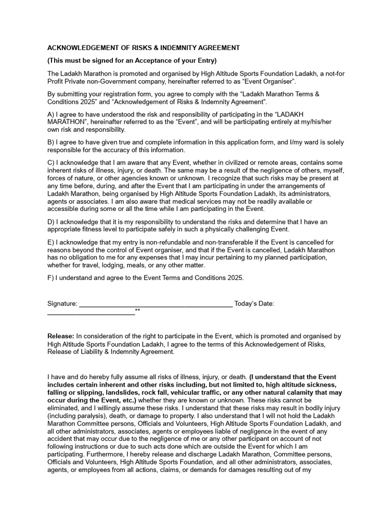 LM Risk and Indemnity 2025 1 | PDF | Legal Liability | Private Law