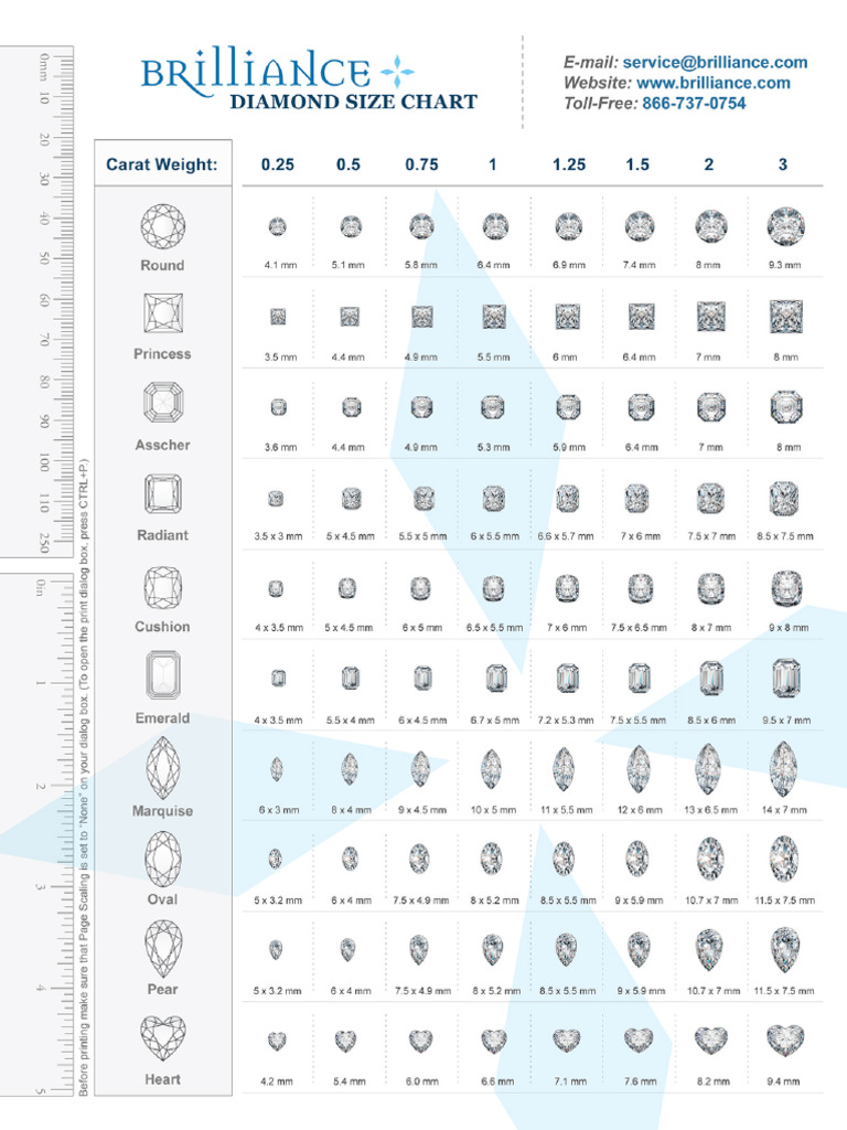 Diamond Size Chart 26 | PDF