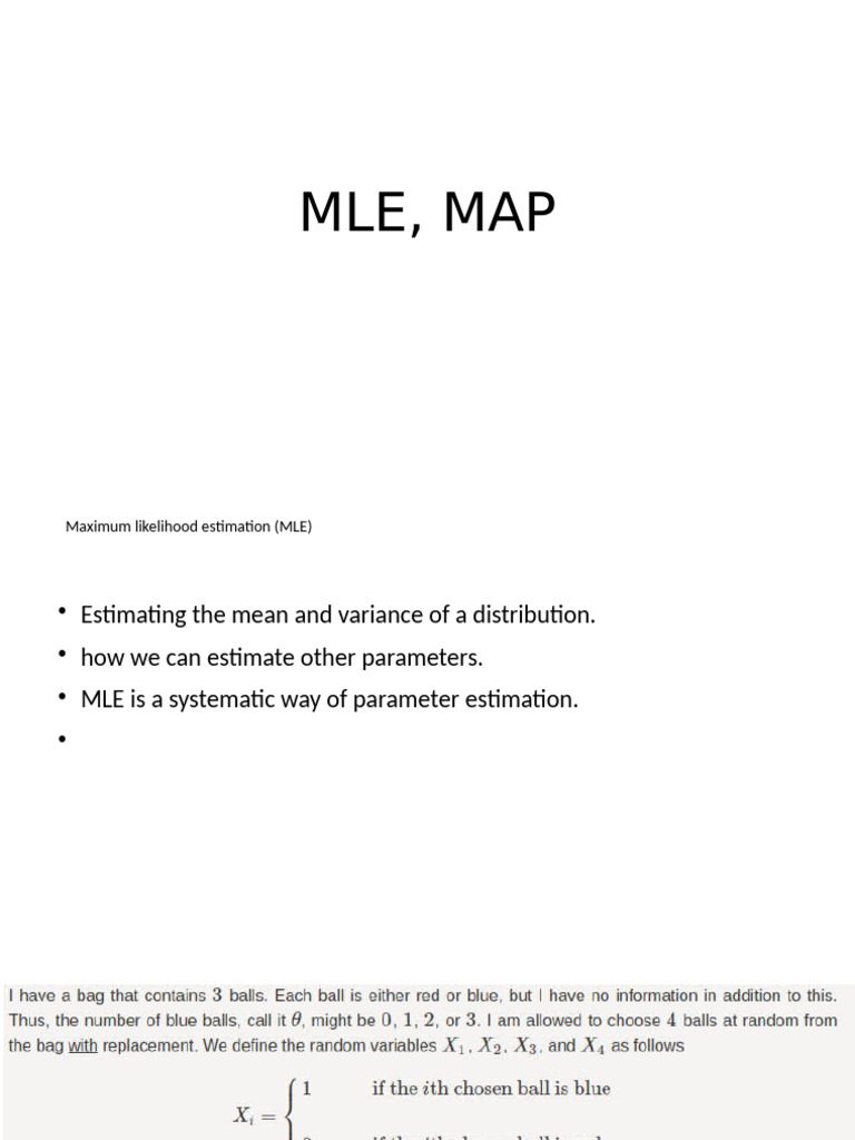 Mle, Map | PDF