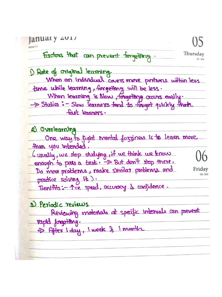 Factors That Prevent Forgetting | PDF