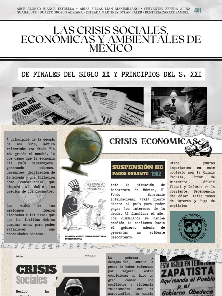 Crisis en México: Impacto Social y Económico | PDF | Entorno natural ...