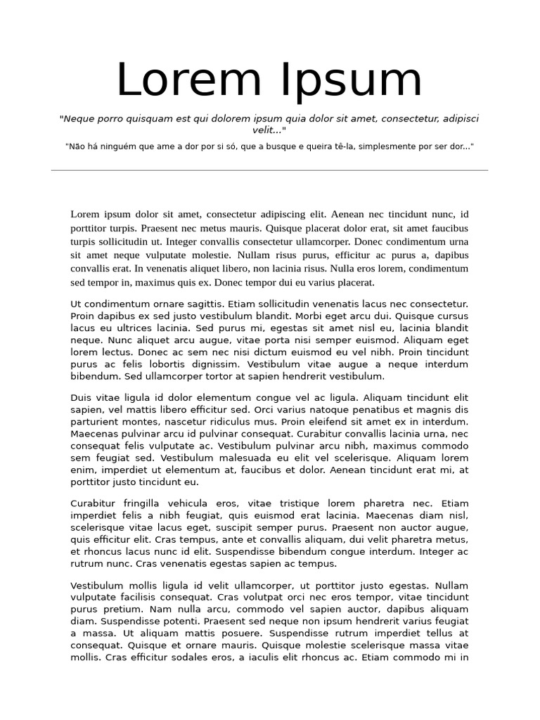 Lorem Ipsum 5 Paragrafos | PDF