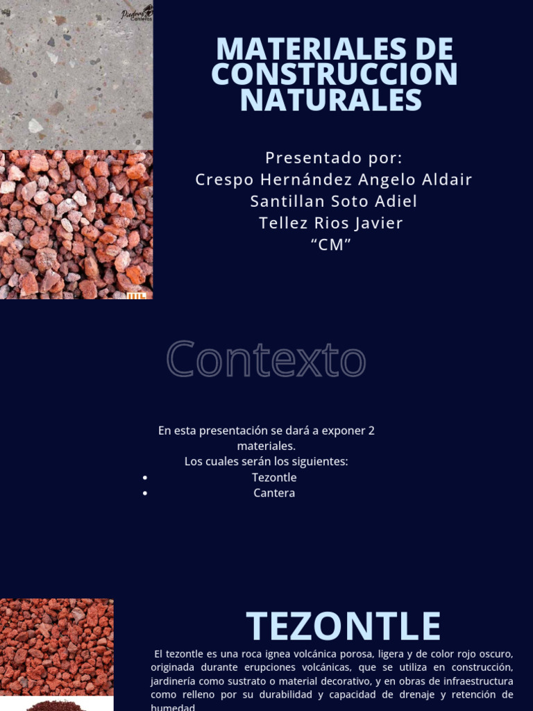 Desventajas y características del tezontle | PDF | Cantera | Revestimiento