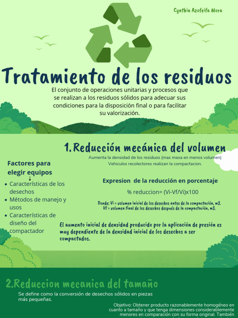Tratamiento y manejo de residuos sólidos | PDF | Residuos | Tratamiento ...