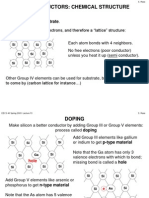 Semiconductors: Chemical Structure: Si Si Si Si