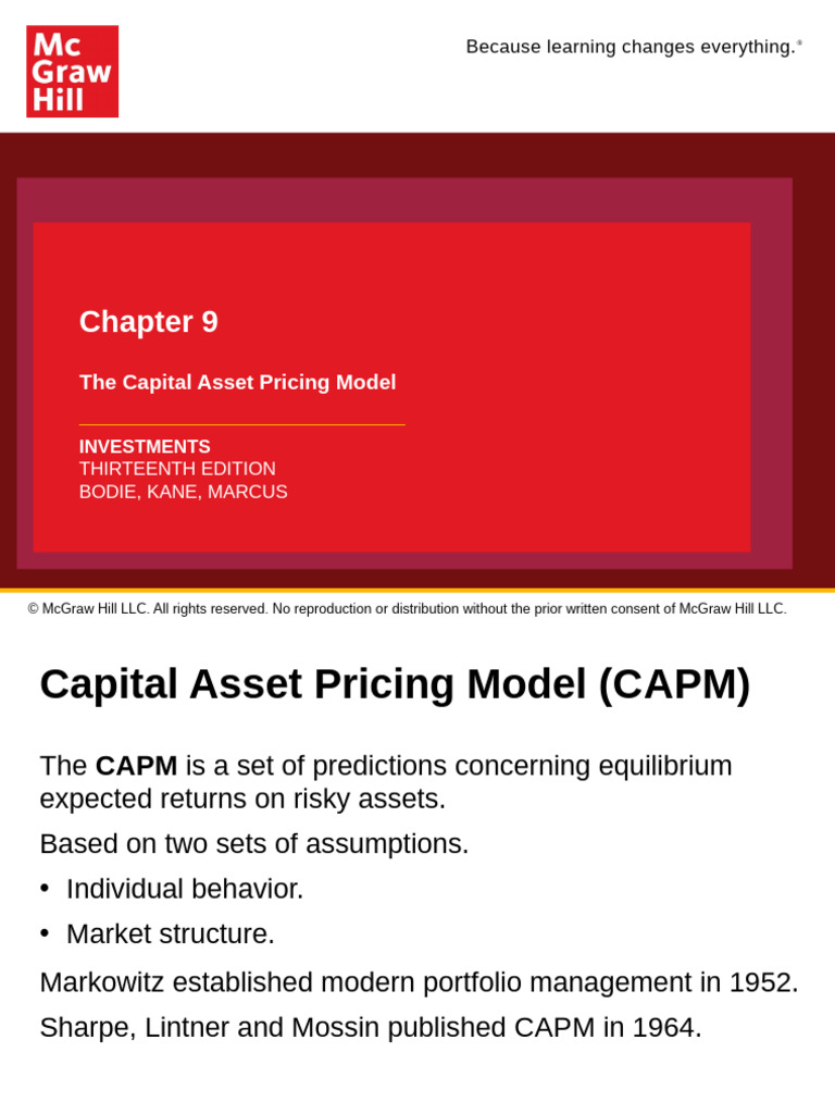 Understanding Capital Asset Pricing Model | PDF | Capital Asset Pricing ...