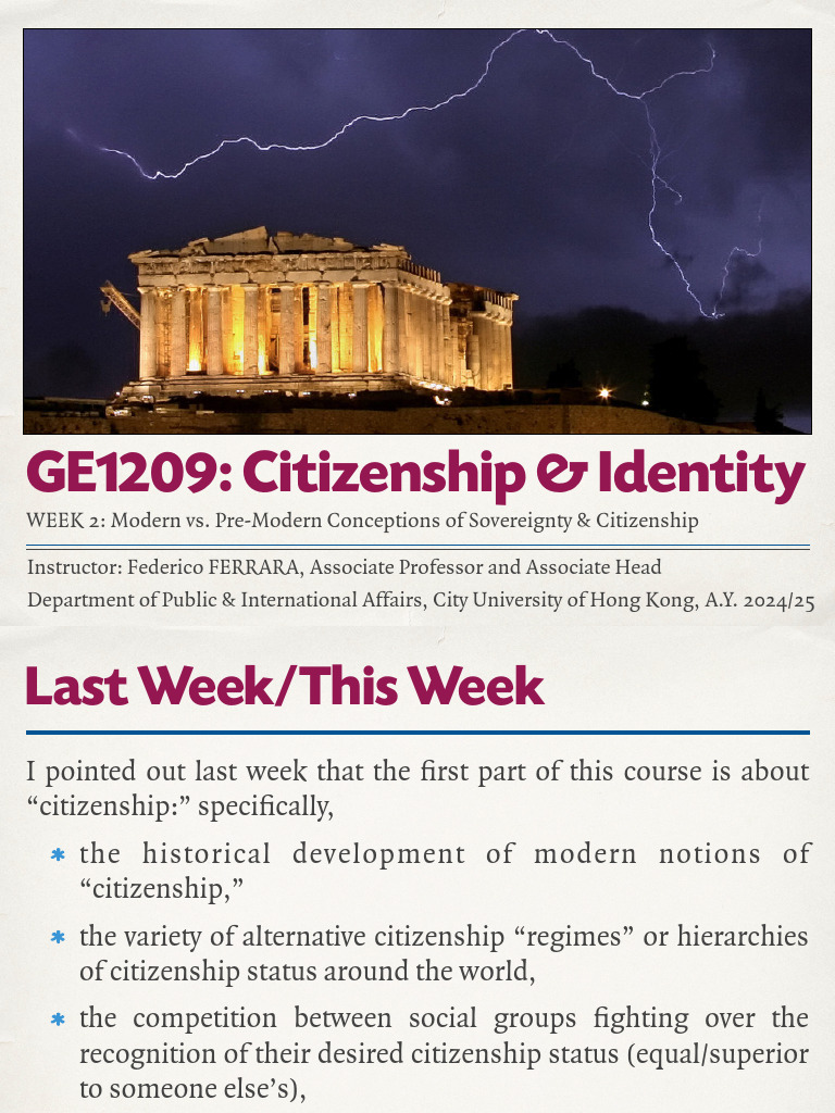 GE1209%5B2025%5D-W02 | PDF | Citizenship | Ancient Rome