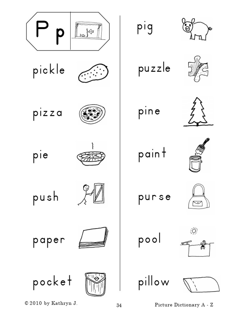 A-Z Picture Dictionary for Kids | PDF