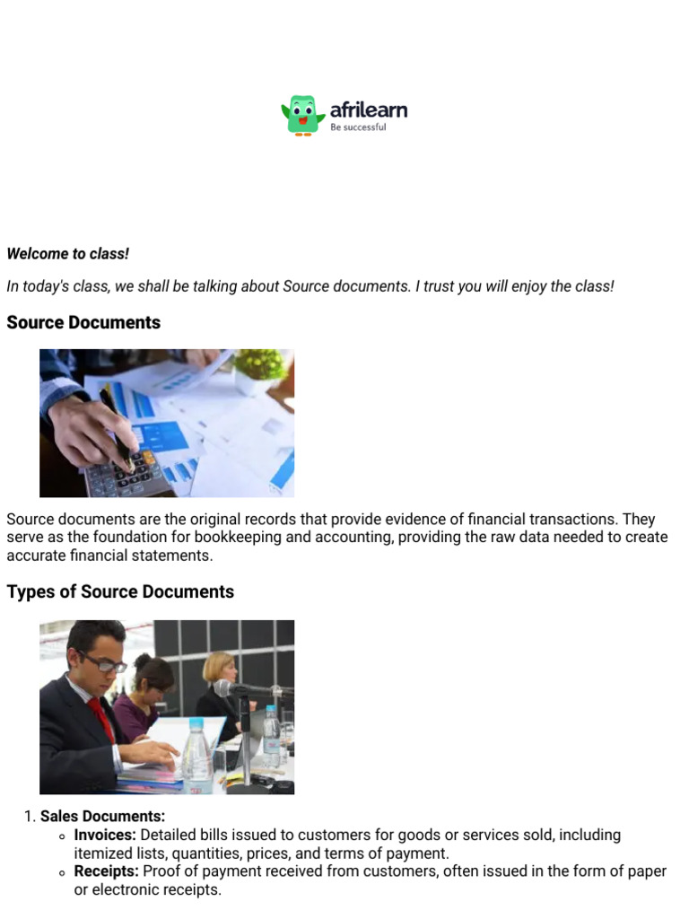 Understanding Source Documents in Agriculture | PDF | Payments | Receipt