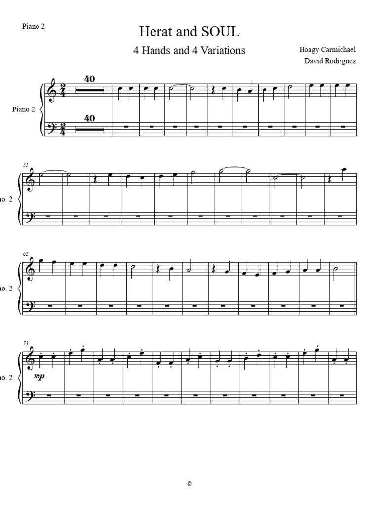 Variations pour piano : Herat and SOUL | PDF