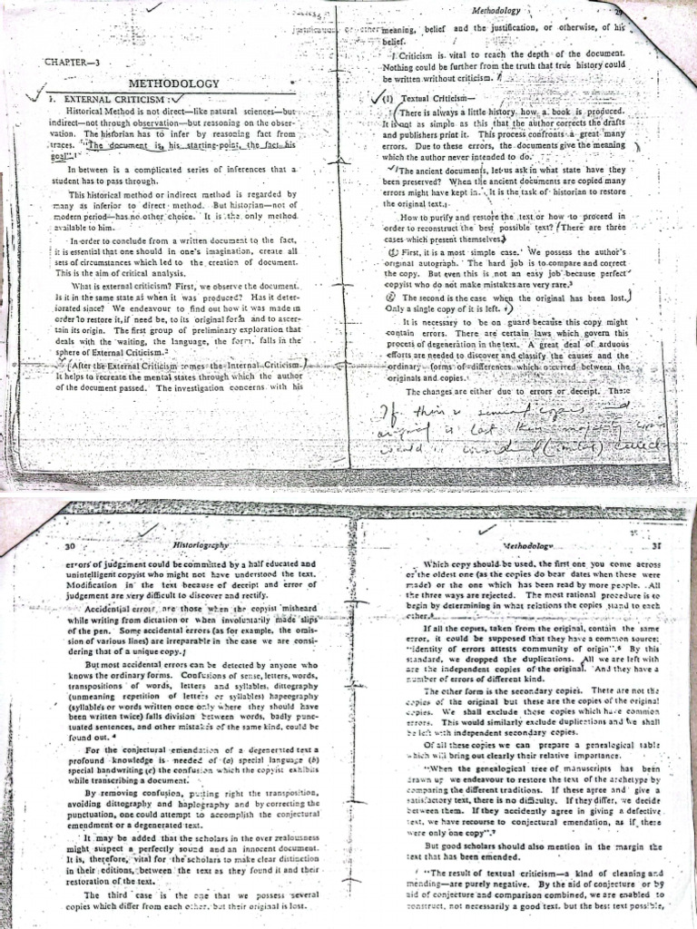 Criticism External and Internal History Methodology | PDF