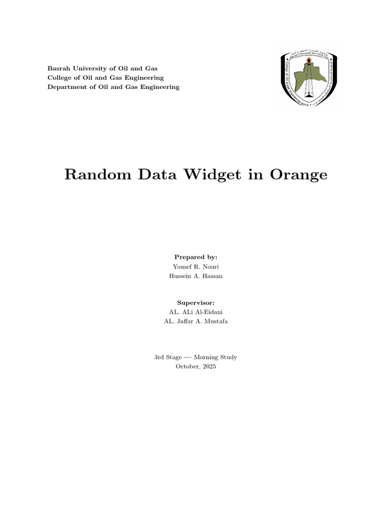 Random Data Widget for Data Generation | PDF | Probability Distribution ...