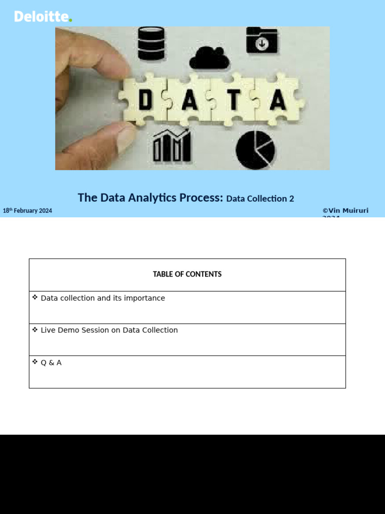 Data Collection Techniques in Analytics | PDF | Data | Data Analysis