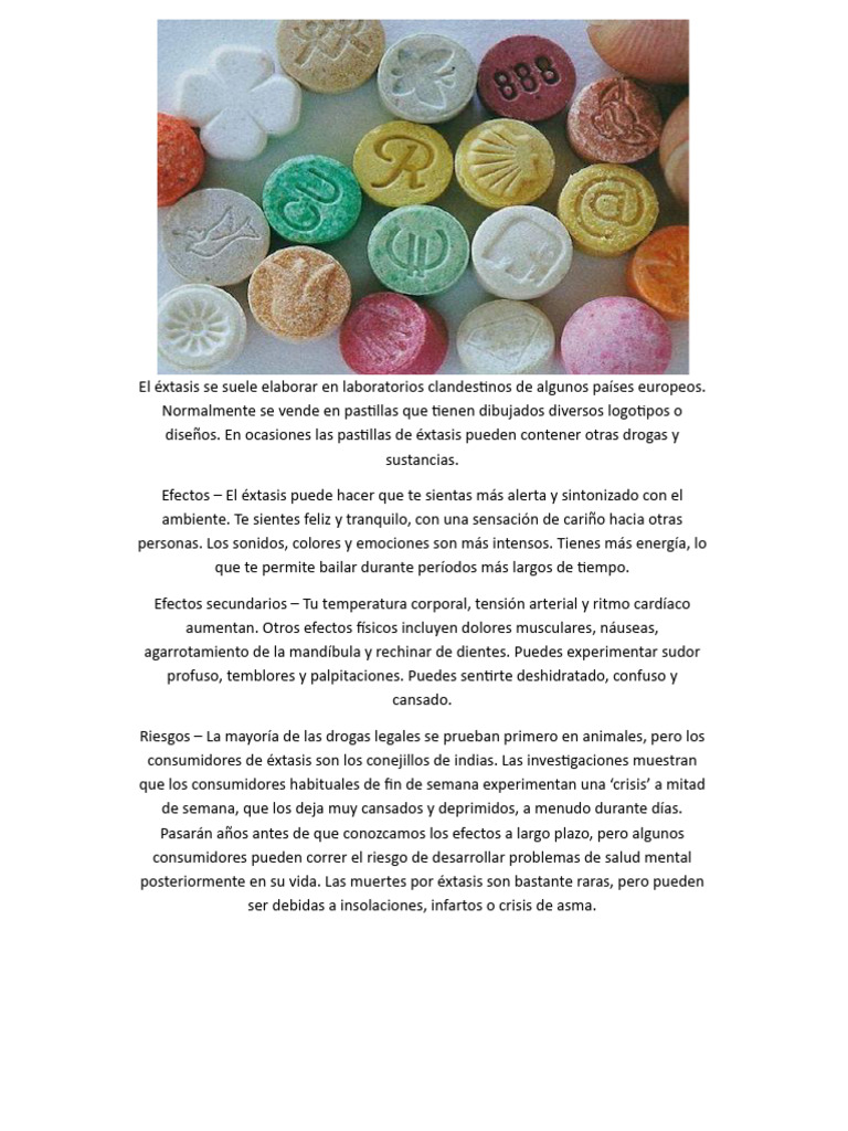 Efectos y riesgos del éxtasis | PDF