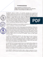 Autoridades de Tahuamanu de Madre de Dios se pronuncian ante la propuesta de congresista Carlos Tubino