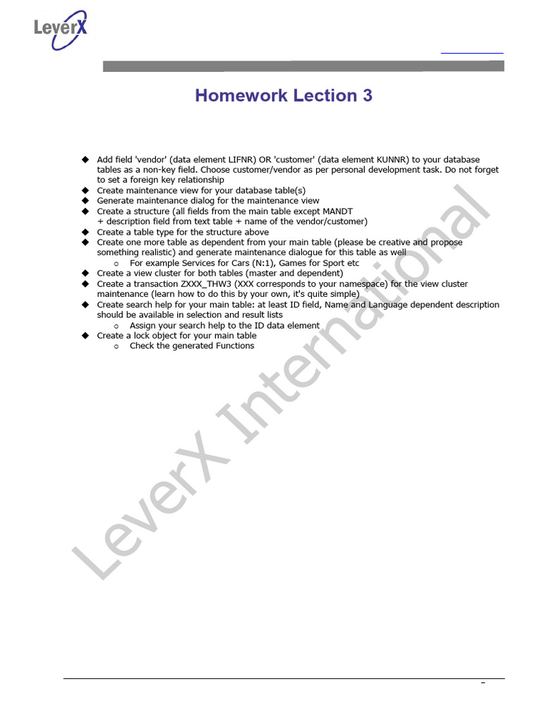 HW 03 - Data Dictionary Objects Part2 v8.1 | PDF | Computing | Data ...